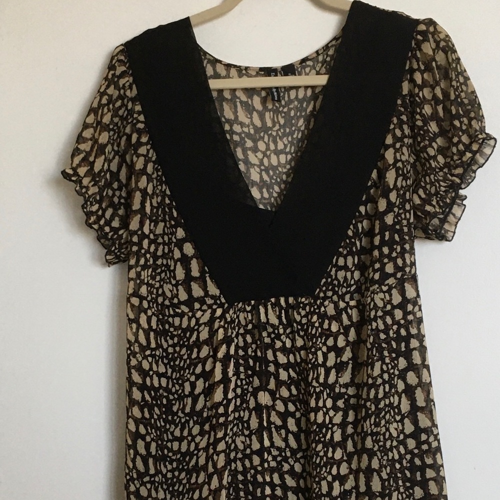 Leopard print blouse, XL